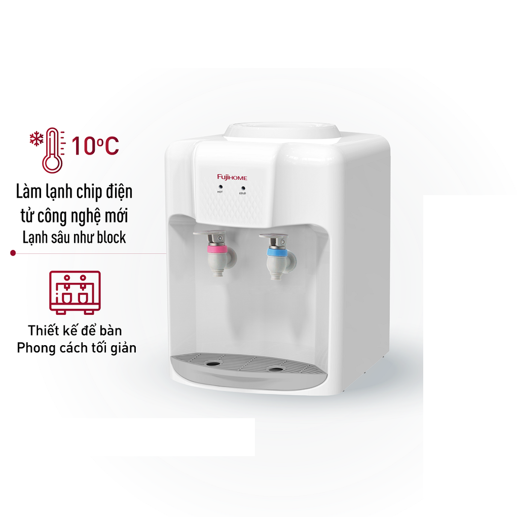 Cây Nước Nóng Lạnh Để Bàn Mini Fujihome WD5510E 7