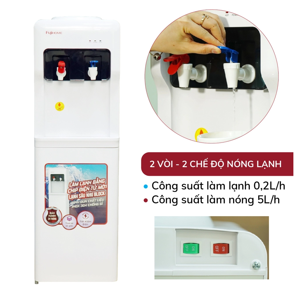 Cây Nước Nóng Lạnh Fujihome WD5320E 3