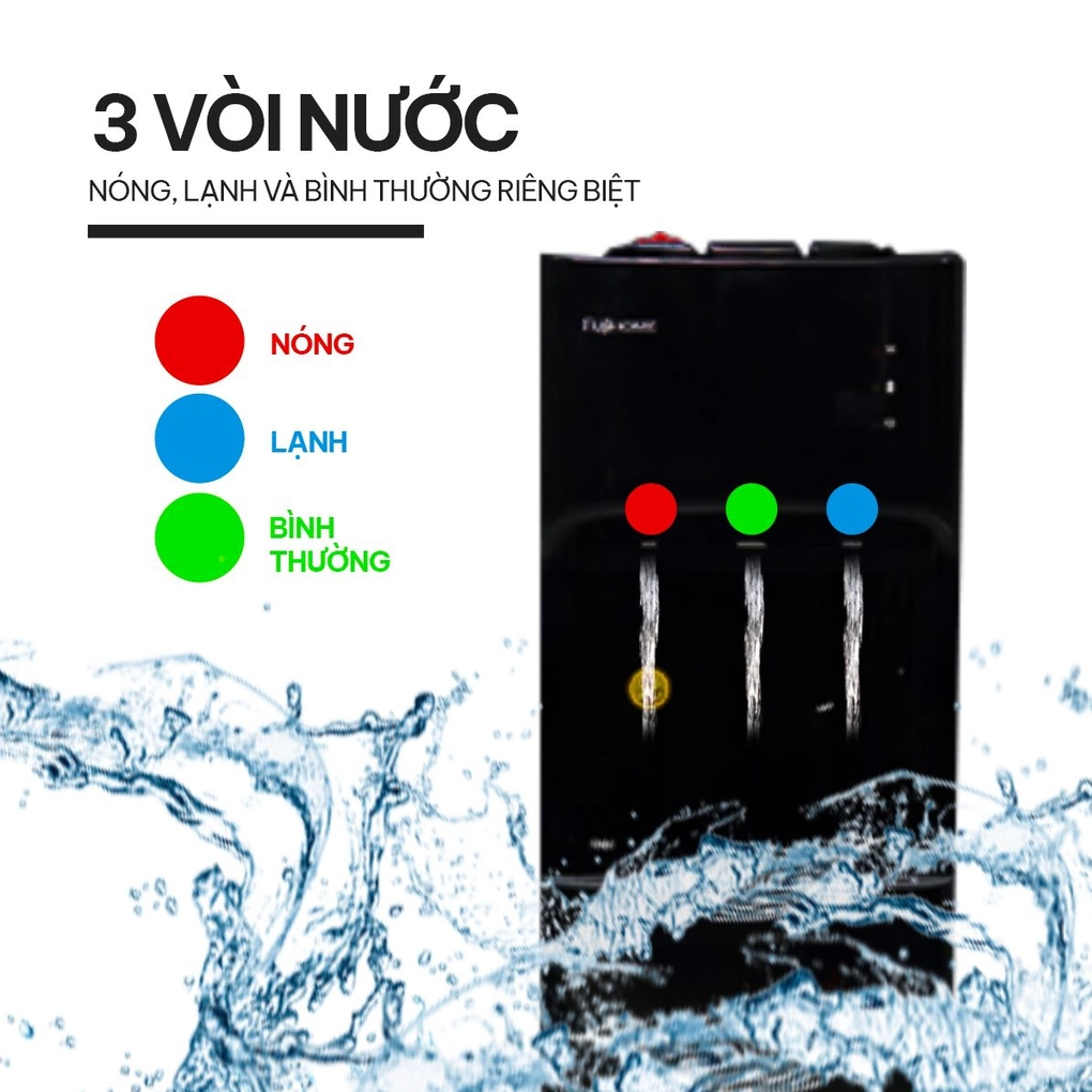 Cây Nước Nóng Lạnh Bình Âm Cao Cấp Fujihome WD606C 4