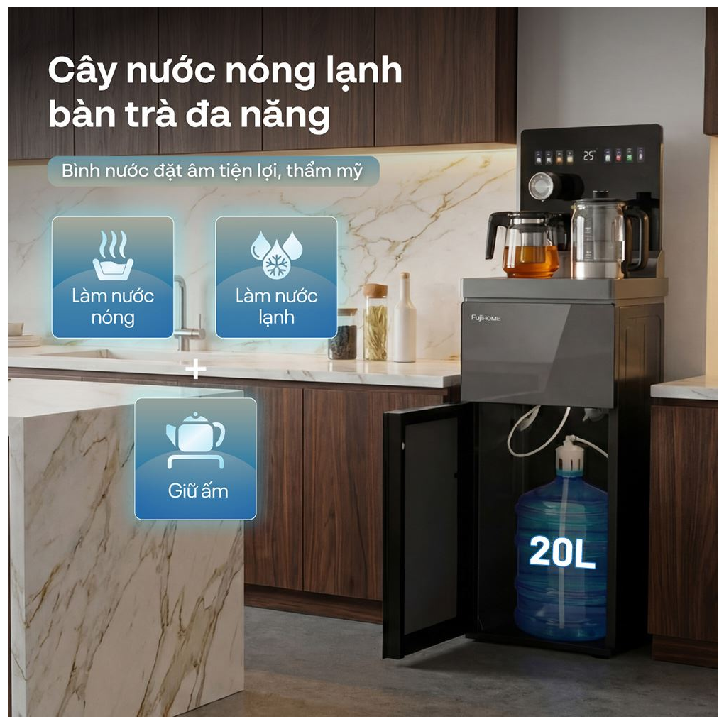 Cây Nước Bàn Trà Điều Khiển Bằng Giọng Nói Fujihome TB2411N-Voice 8