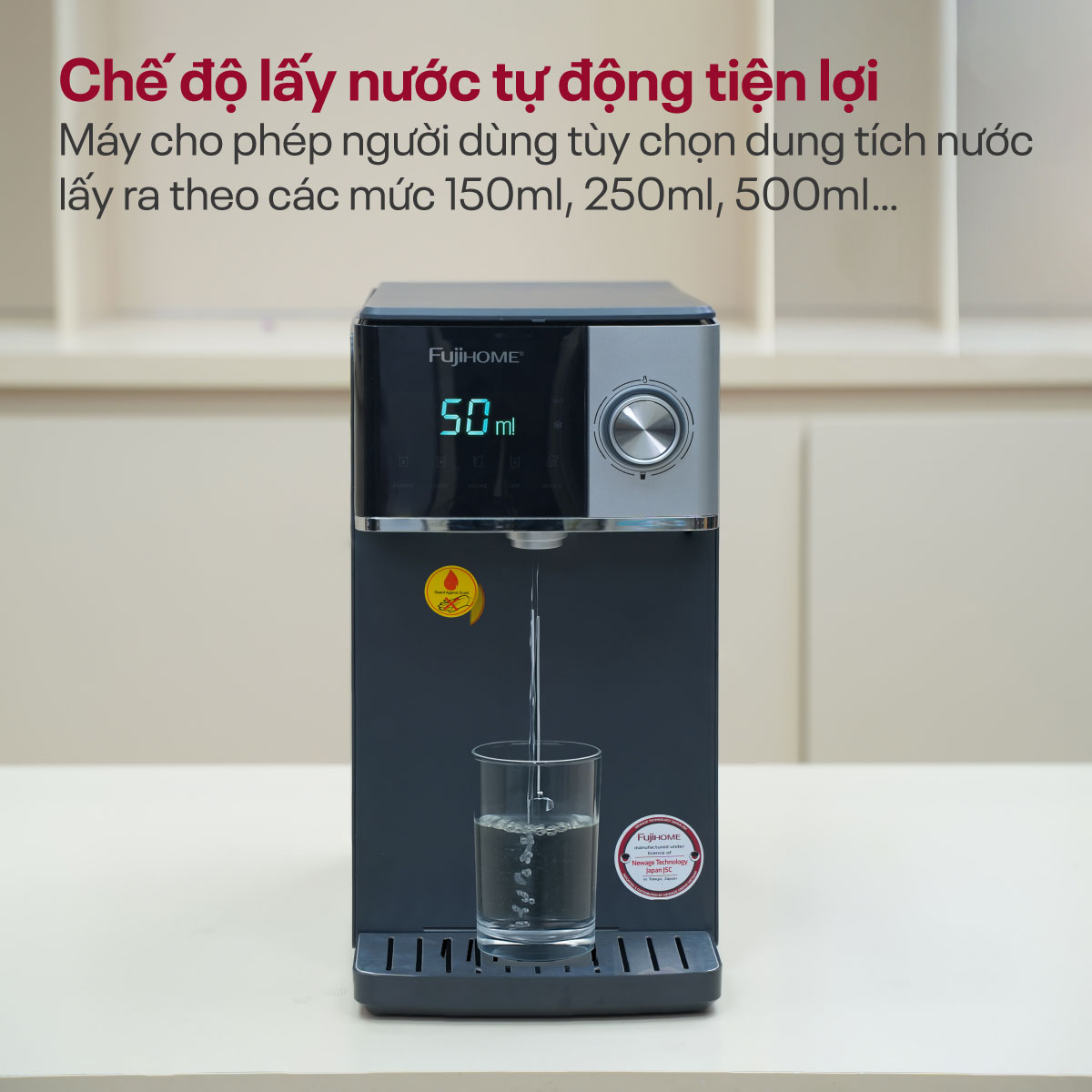 Máy Lọc Nước RO Nóng Lạnh Fujihome WP302C 10