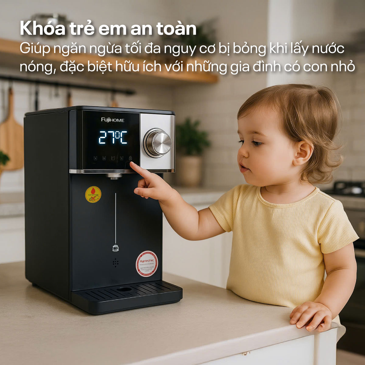 Máy Lọc Nước RO Nóng Lạnh Fujihome WP302C 11