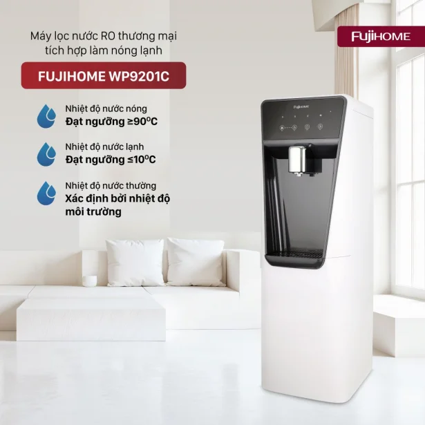 Máy Lọc Nước RO Tích Hợp Làm Nóng Lạnh Fujhome WP9201C
