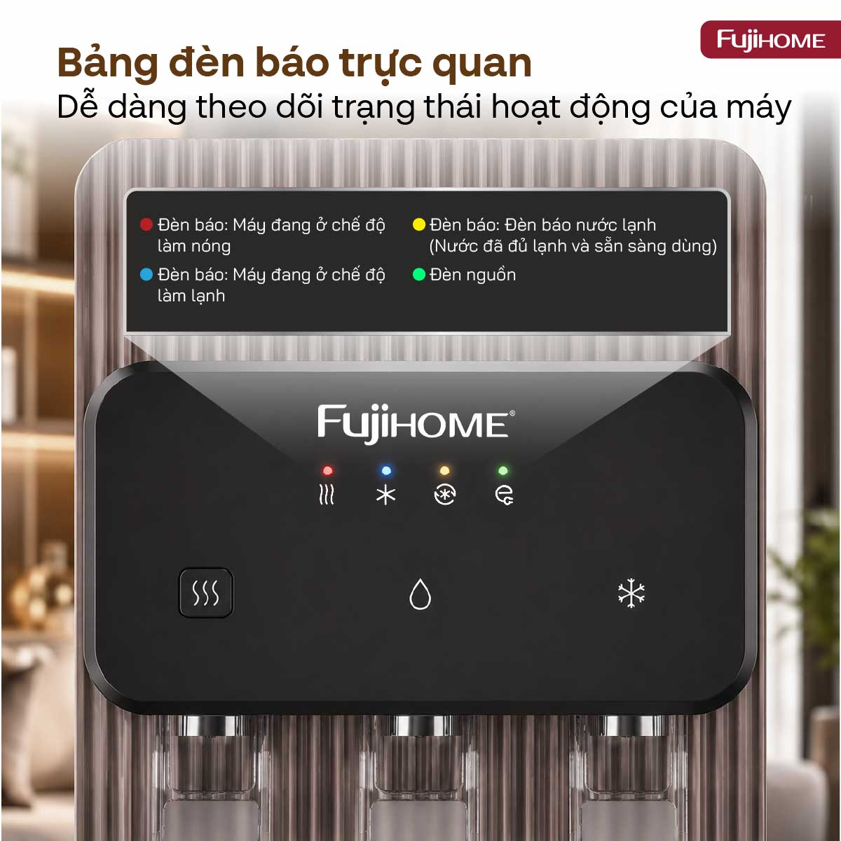 Máy Lọc Nước Có Chức Năng Làm Nóng Lạnh Fujihome WP2109C 4