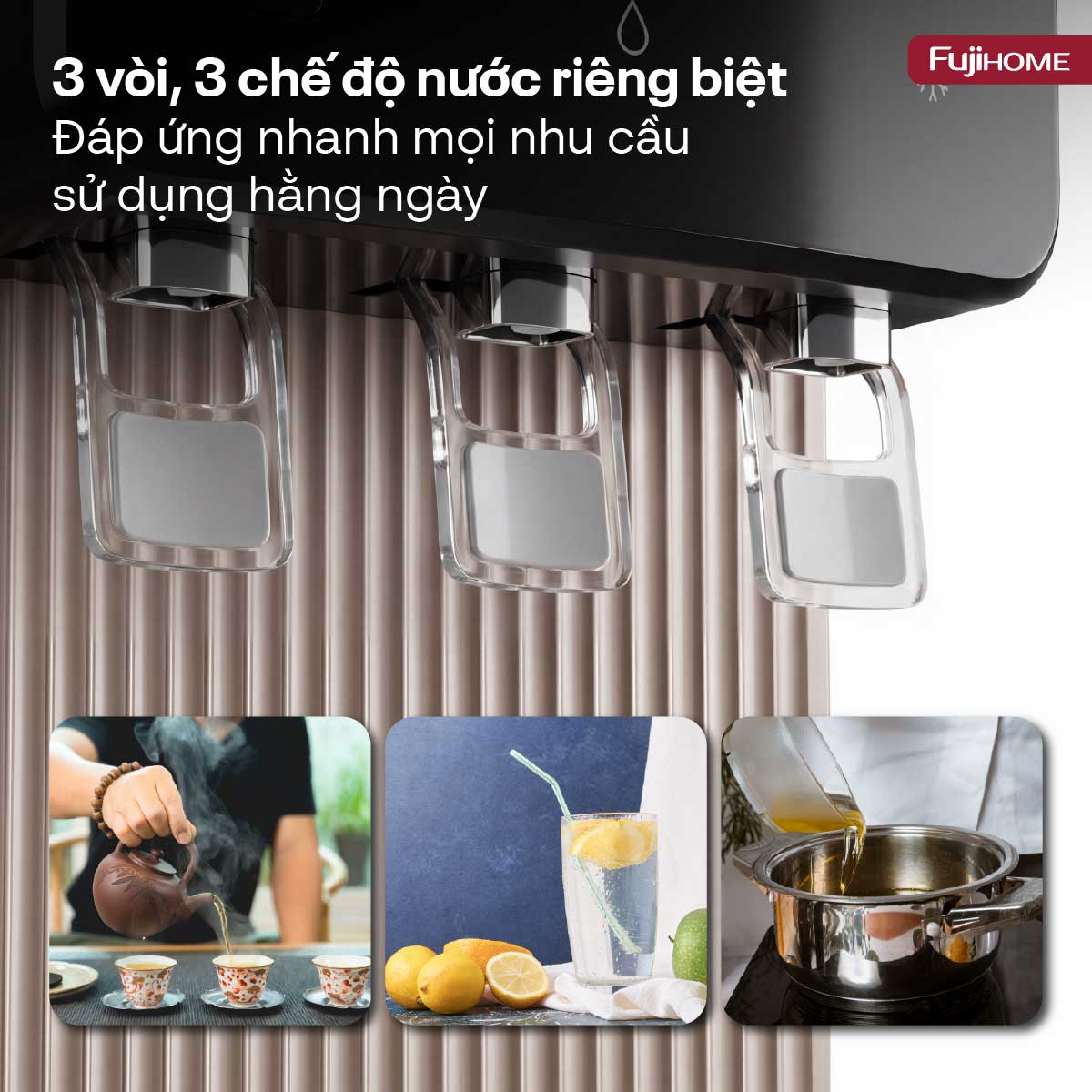 Máy Lọc Nước Có Chức Năng Làm Nóng Lạnh Fujihome WP2109C 5