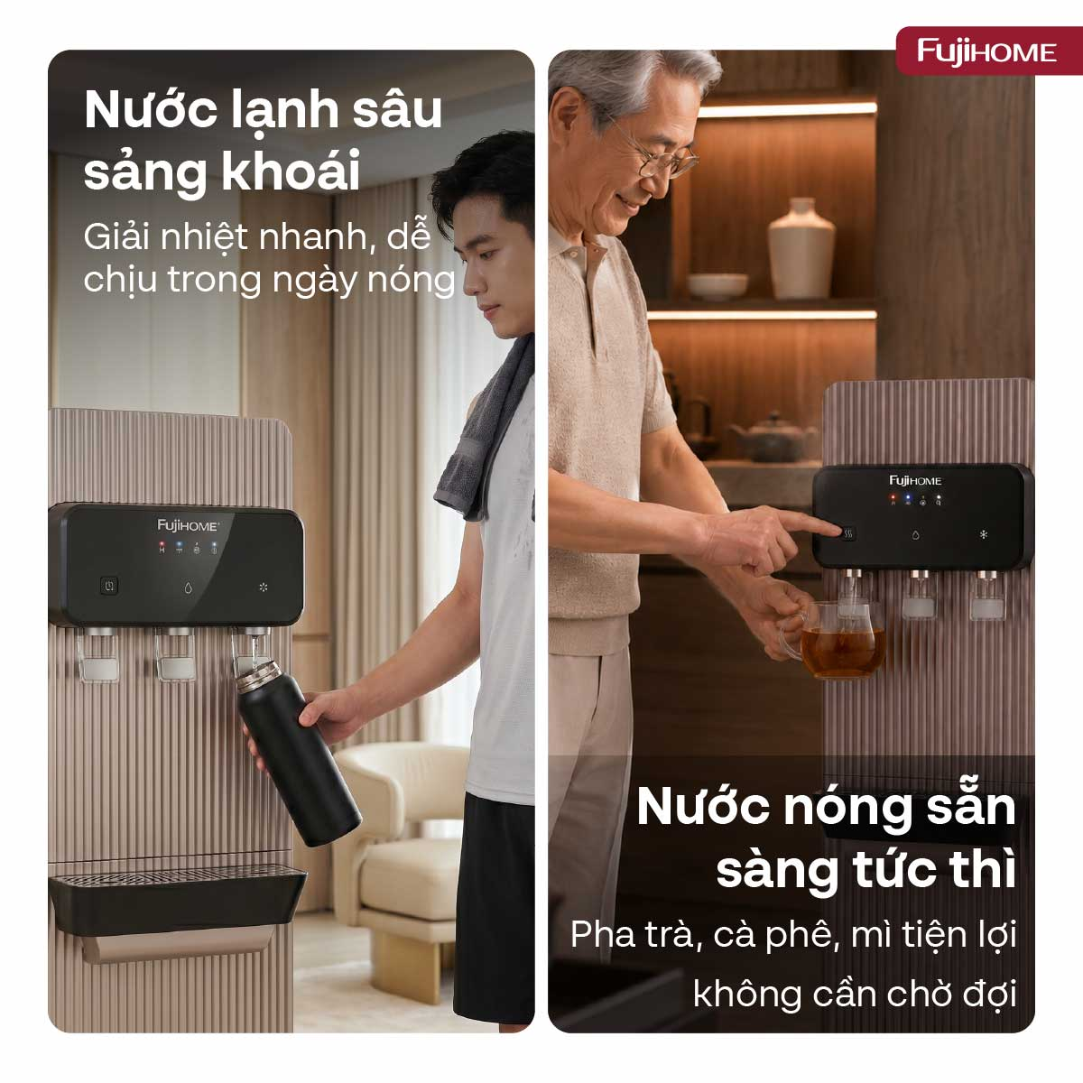Máy Lọc Nước Có Chức Năng Làm Nóng Lạnh Fujihome WP2109C 8