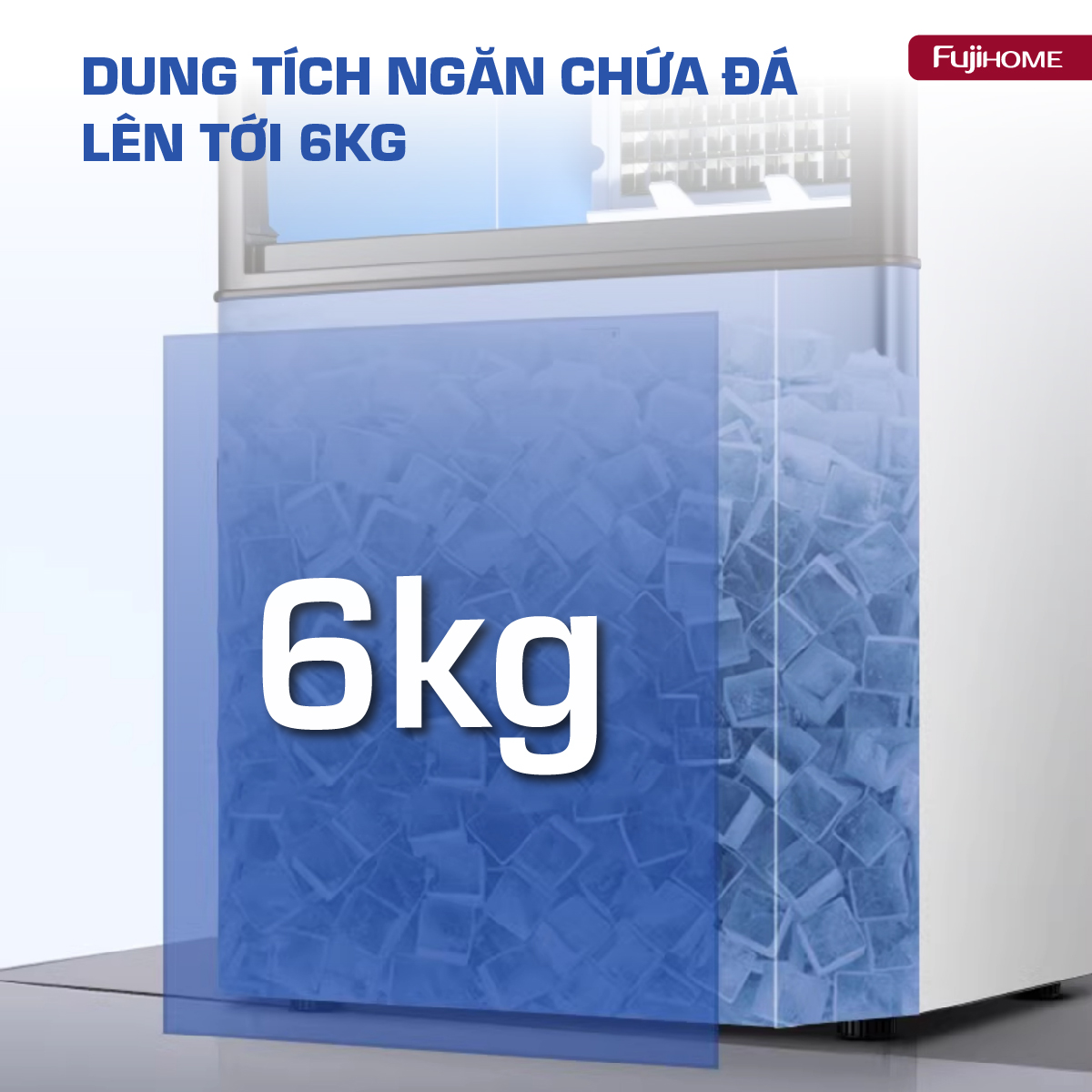 Máy Làm Đá Kèm Lọc Nước UF Fujihome IM45C 4