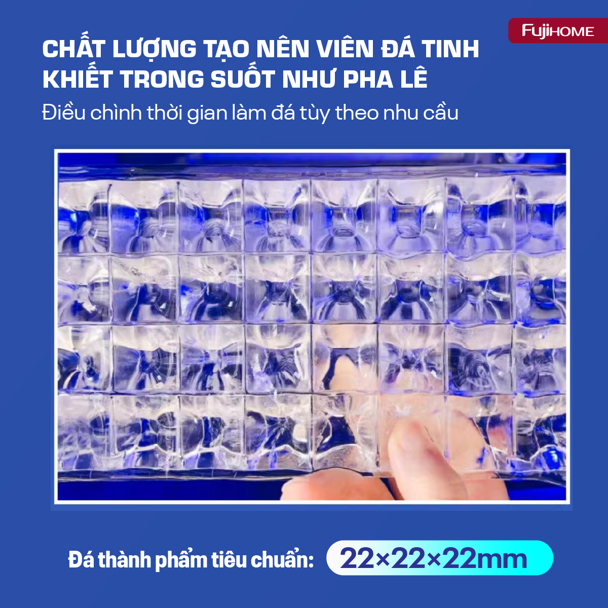 Máy Làm Đá Kèm Lọc Nước UF Fujihome IM45C 5