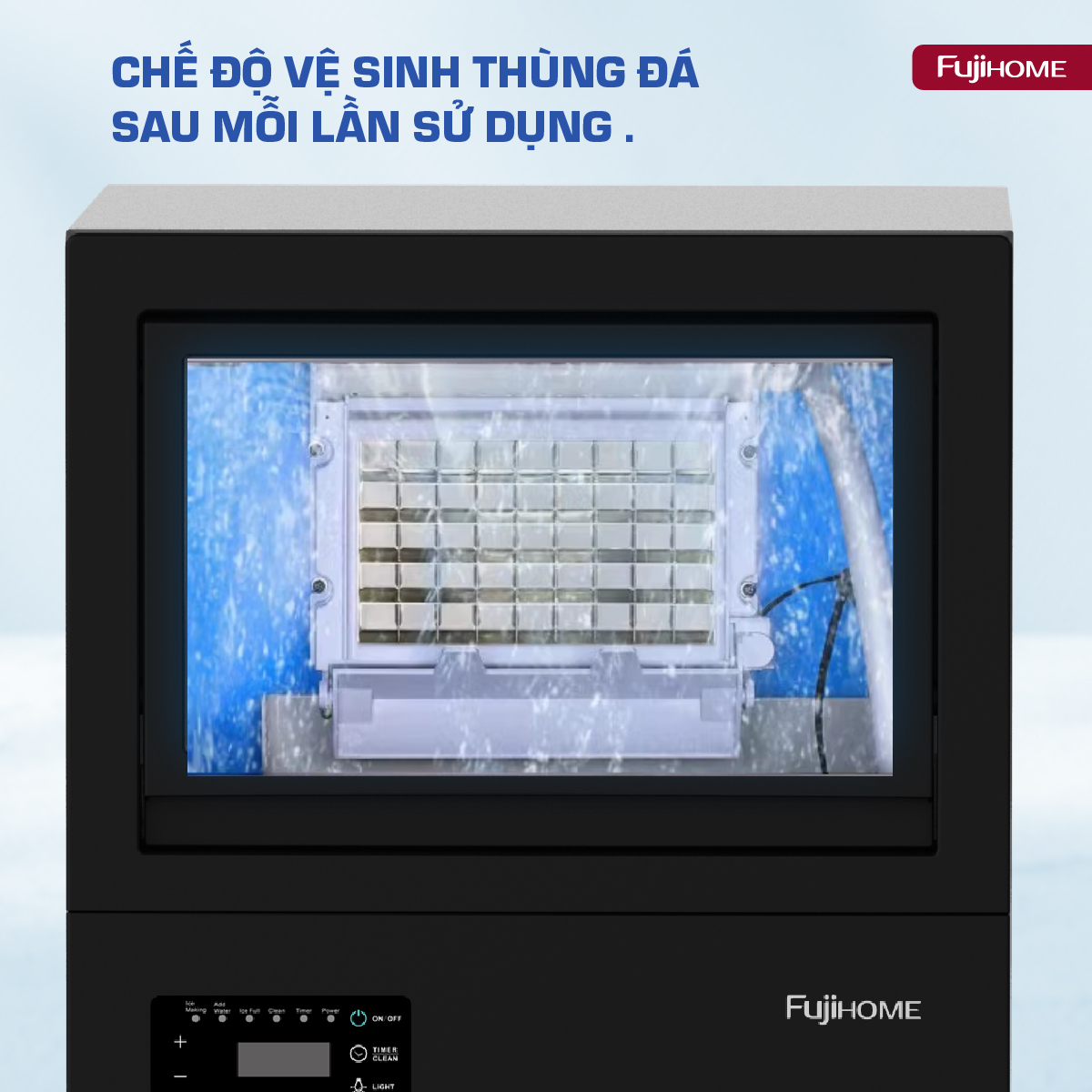 Máy Làm Đá Kèm Lọc Nước UF Fujihome IM45C 7