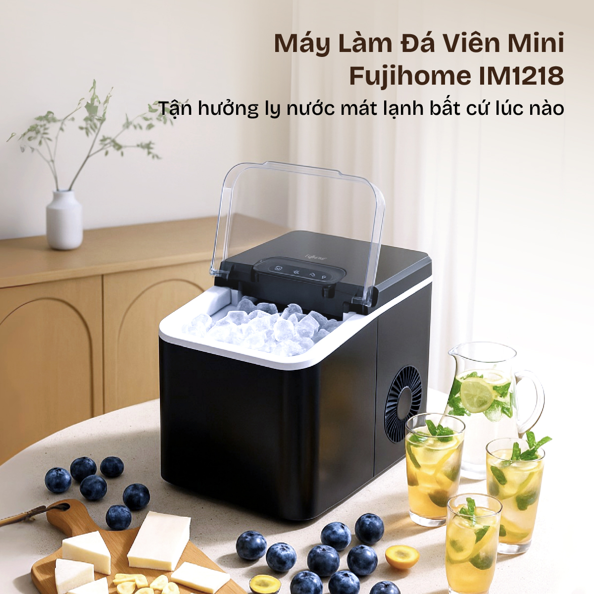 Máy Làm Đá Viên Mini Fujihome IM1218 1