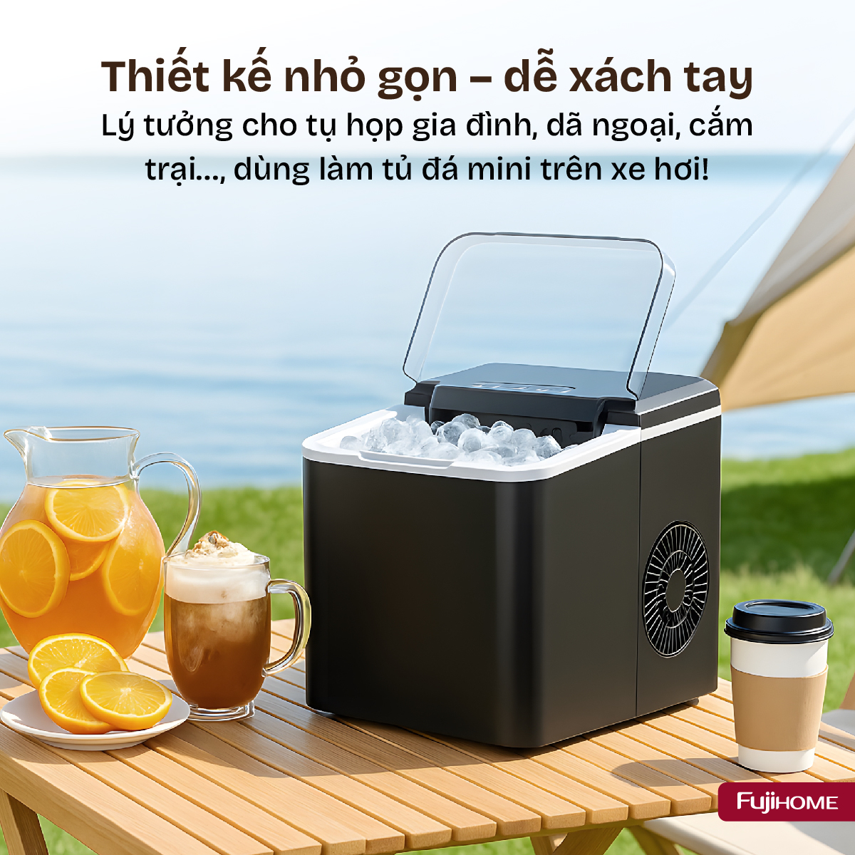 Máy Làm Đá Viên Mini Fujihome IM1218 2
