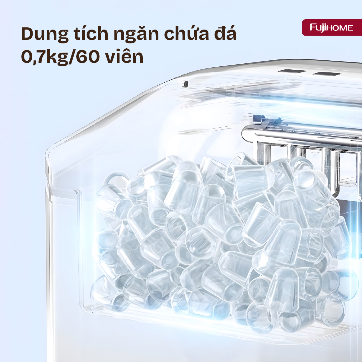 Máy Làm Đá Viên Mini Fujihome IM1218 6