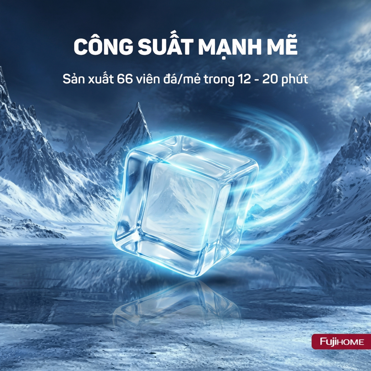 Máy Làm Đá Fujihome IM65 3