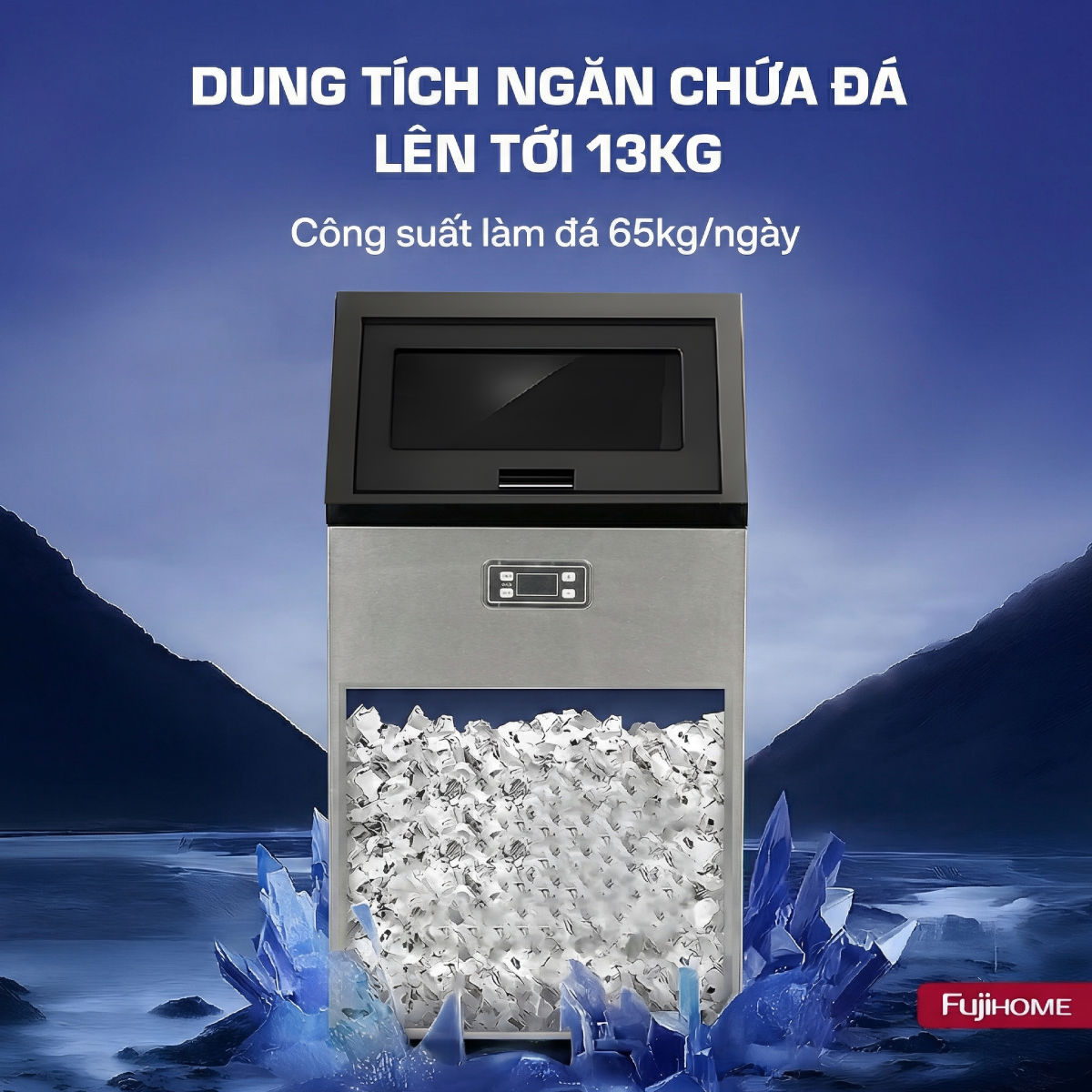Máy Làm Đá Fujihome IM65 5