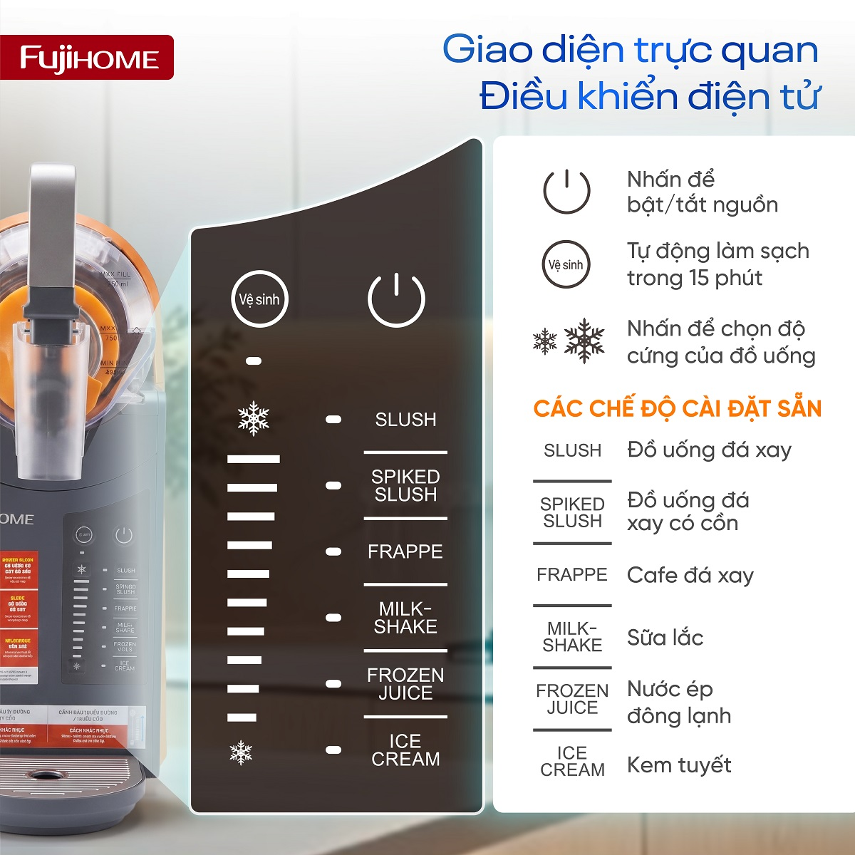 Máy Làm Đồ Uống Đá Xay Fujihome SIM15 3