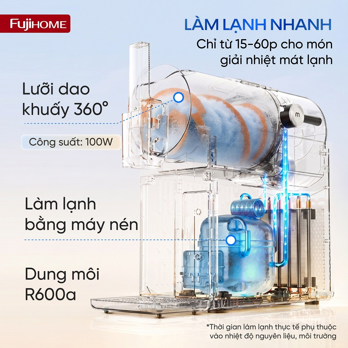 Máy Làm Đồ Uống Đá Xay Fujihome SIM15 4