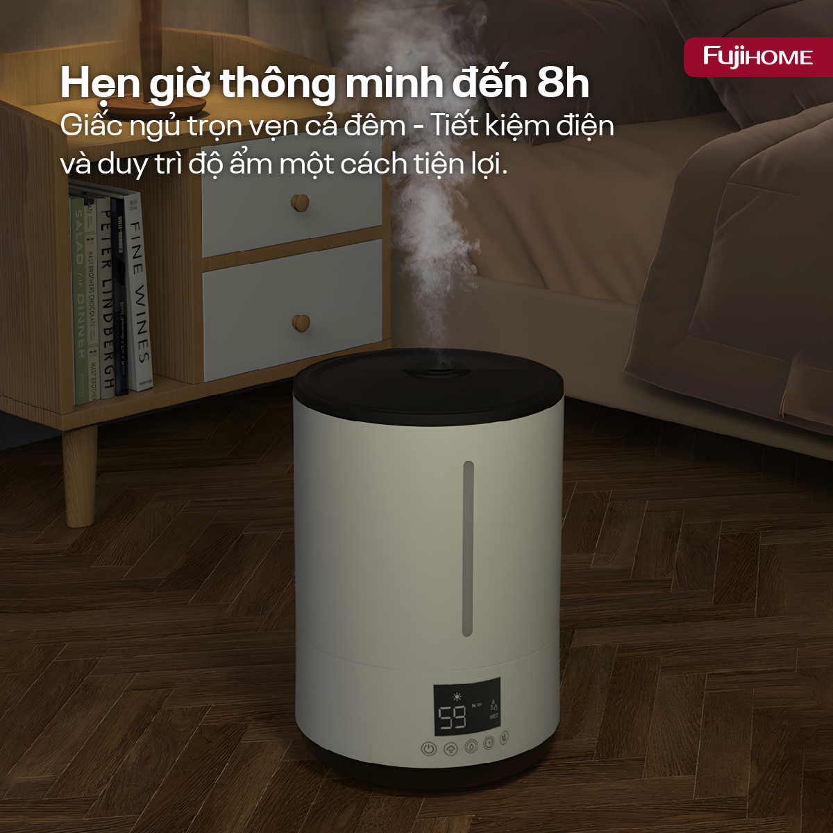 Máy Phun Sương Tạo Ẩm Xông Tinh Dầu Fujihome HM06E 10