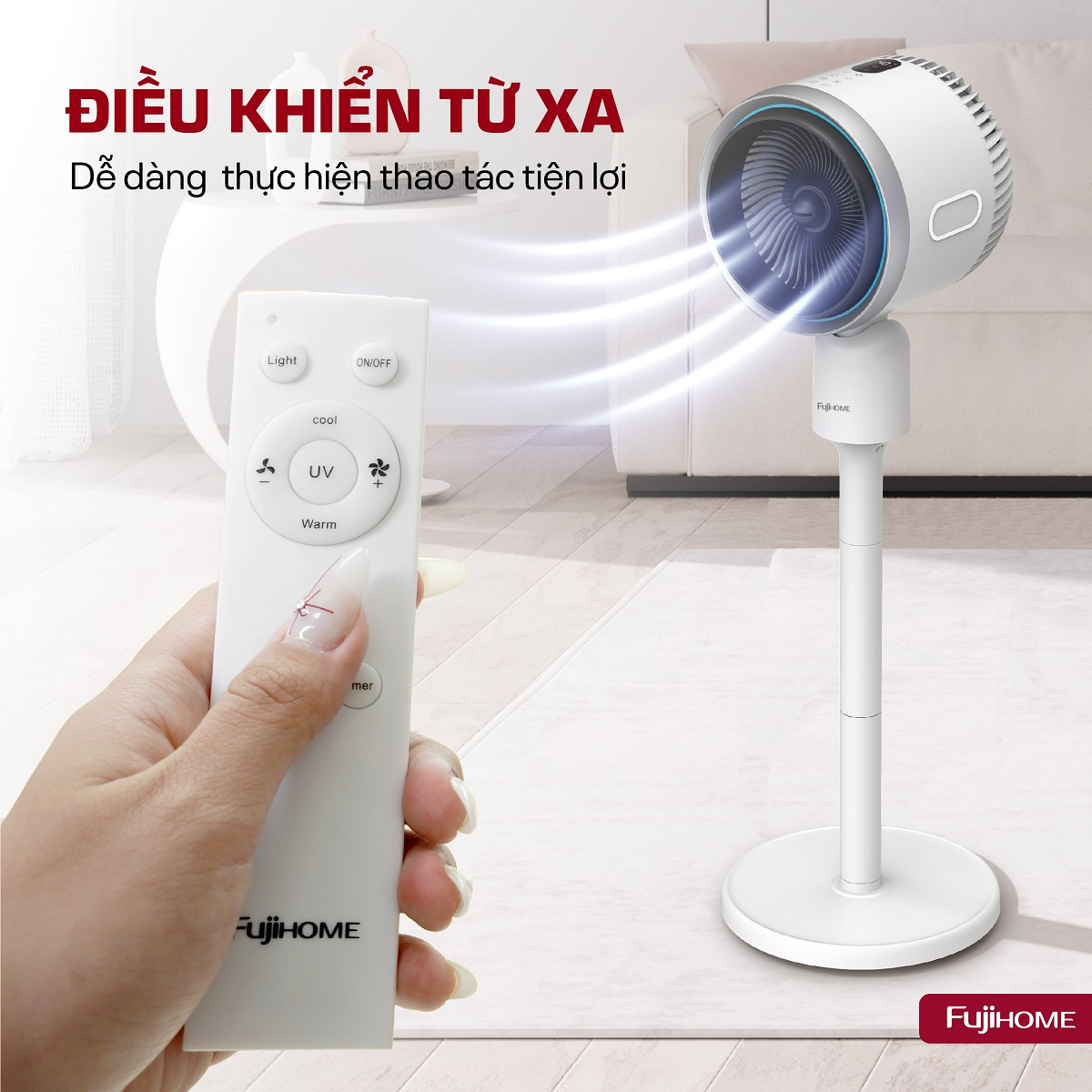 Quạt Điều Hòa Bốn Mùa Đa Năng Fujihome AC707 10