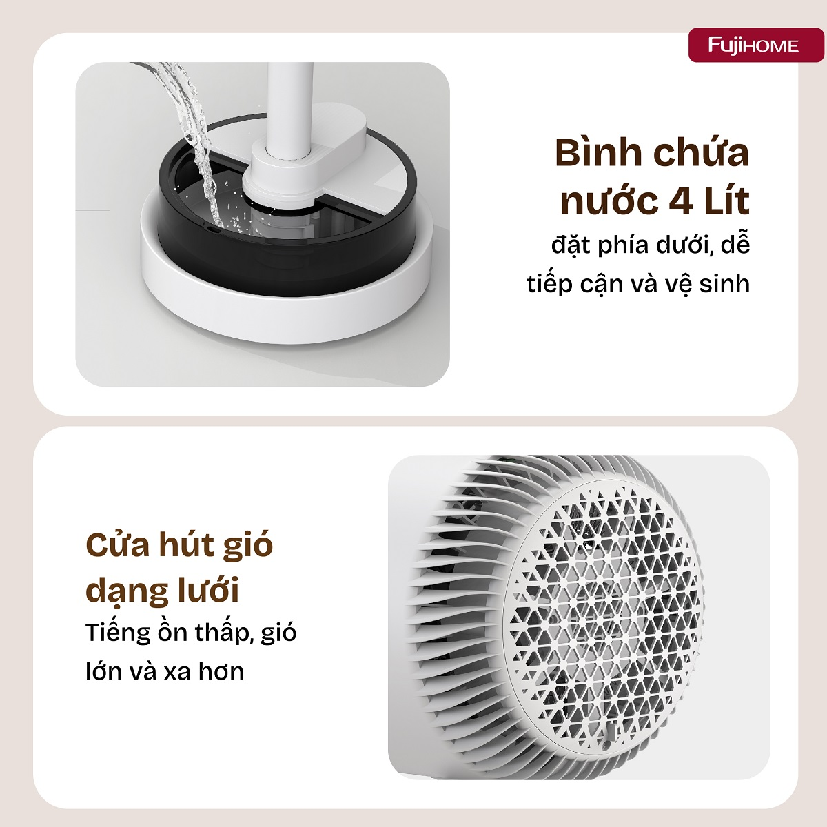 Quạt Điều Hòa Bốn Mùa Đa Năng Fujihome AC707 12
