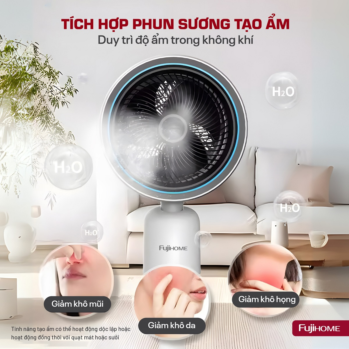 Quạt Điều Hòa Bốn Mùa Đa Năng Fujihome AC707 5