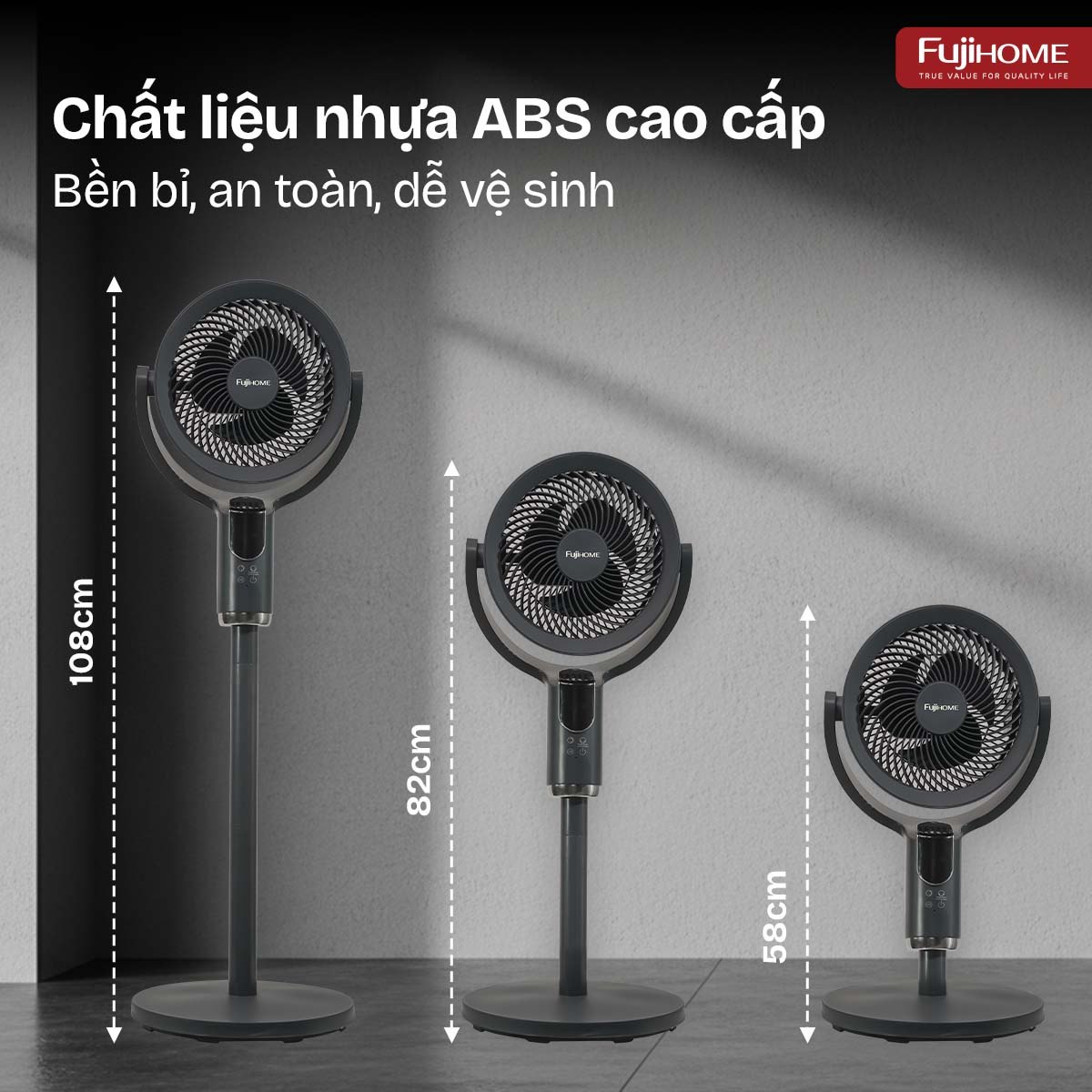 Quạt Tuần Hoàn Thông Minh, Ra Lệnh Giọng Nói Fujihome CFR04-Voice (Màu ghi) 10