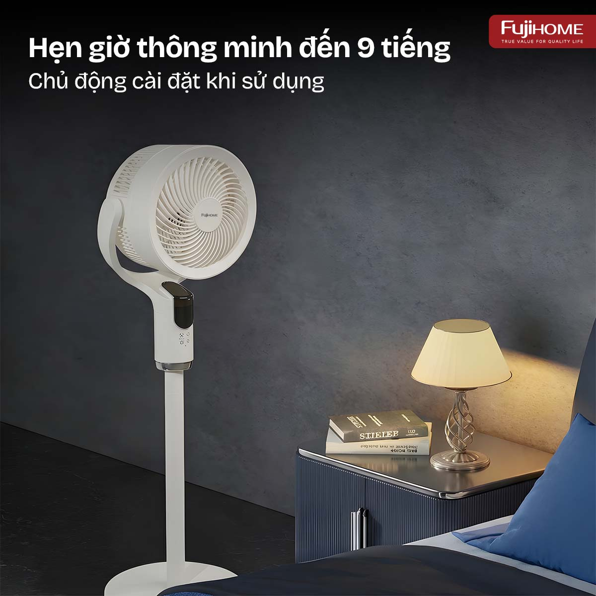 Quạt Tuần Hoàn Thông Minh, Ra Lệnh Giọng Nói Fujihome CFR04-Voice (Màu ghi) 8