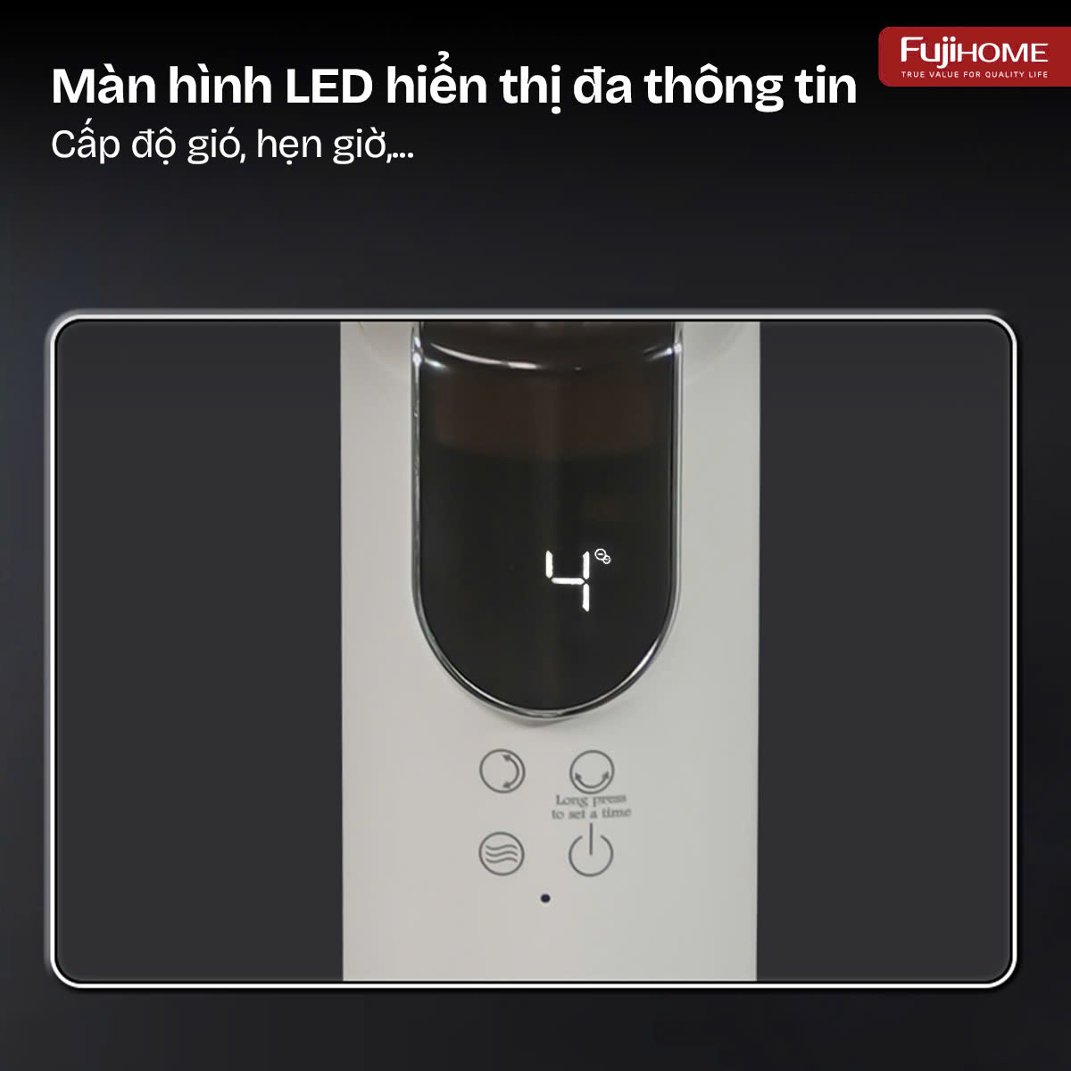 Quạt Tuần Hoàn Thông Minh, Ra Lệnh Giọng Nói Fujihome CFR04-Voice (Màu ghi) 9
