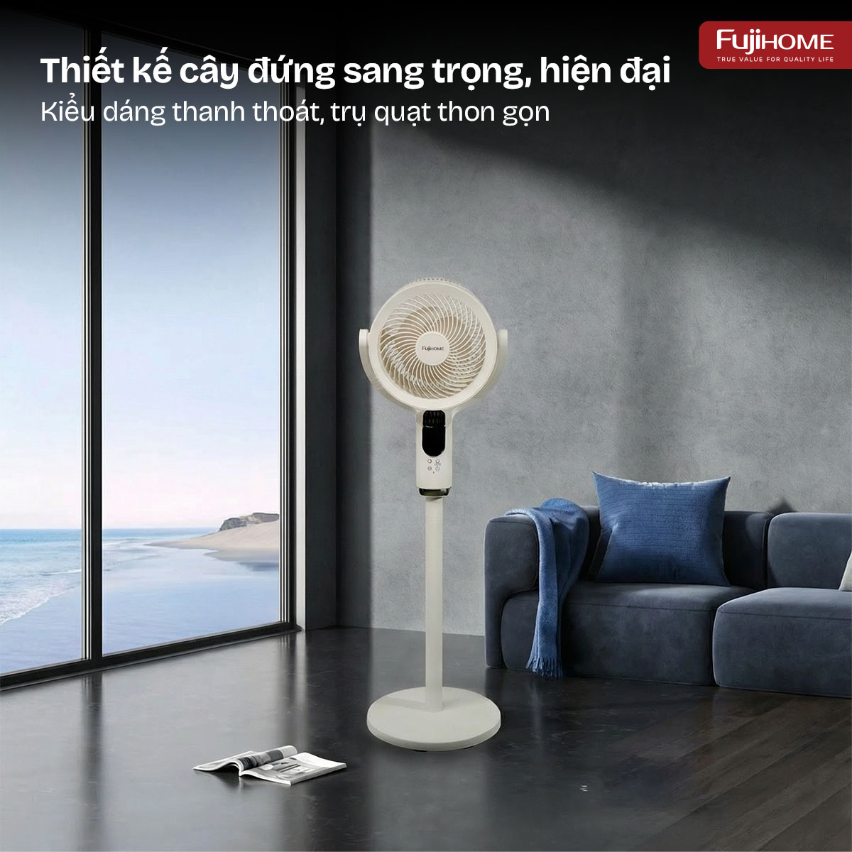 Quạt Tuần Hoàn Thông Minh, Ra Lệnh Giọng Nói Fujihome CFR04-Voice (Màu trắng) 0