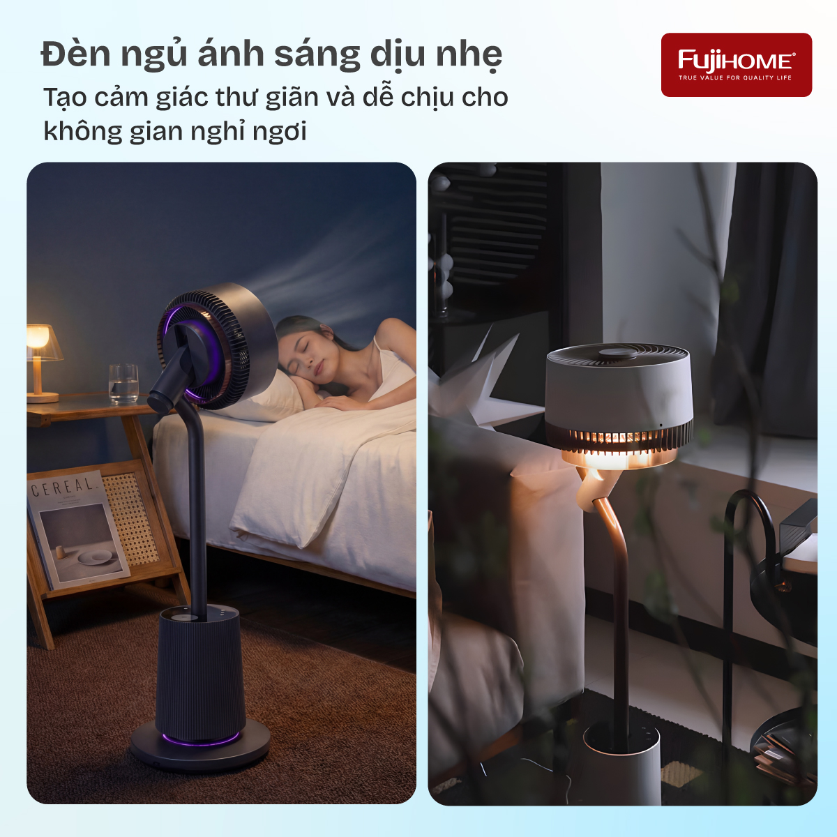 Quạt Tuần Hoàn Thông Minh, Ra Lệnh Giọng Nói Fujihome Luxury CFR01PRO-VOICE (Màu đen) 6