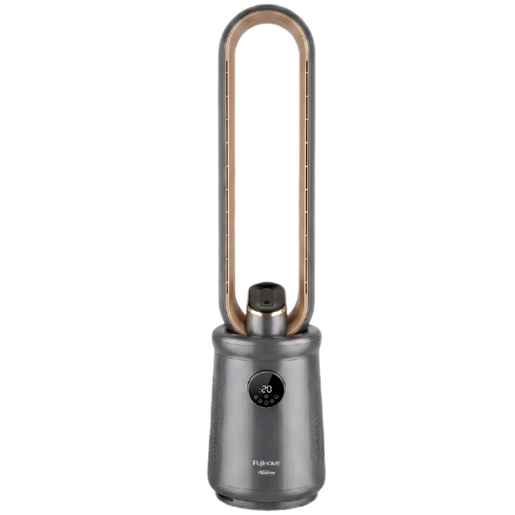 Quạt Không Cánh Điều Khiển Giọng Nói Fujihome Luxury BF15-HEPA-VOICE (Màu đen)