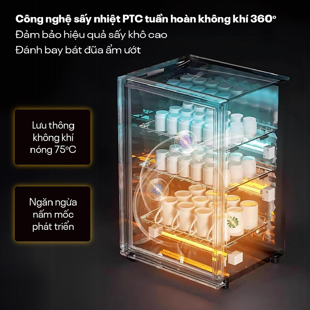 Tủ Sấy Chén Bát Tiệt Trùng Fujihome DD128 4
