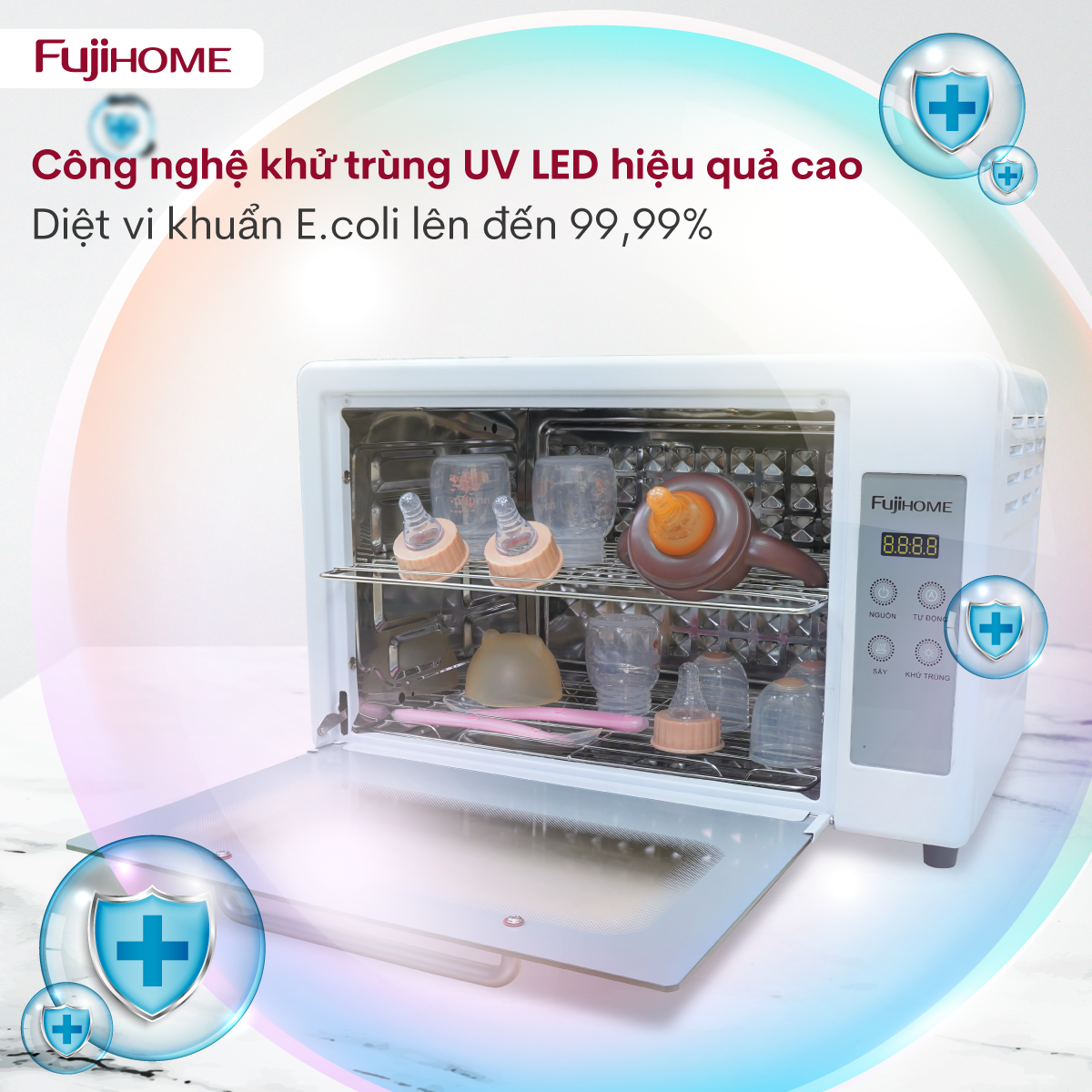 Tủ Sấy Tiệt Trùng Đa Năng Fujihome DD24 1