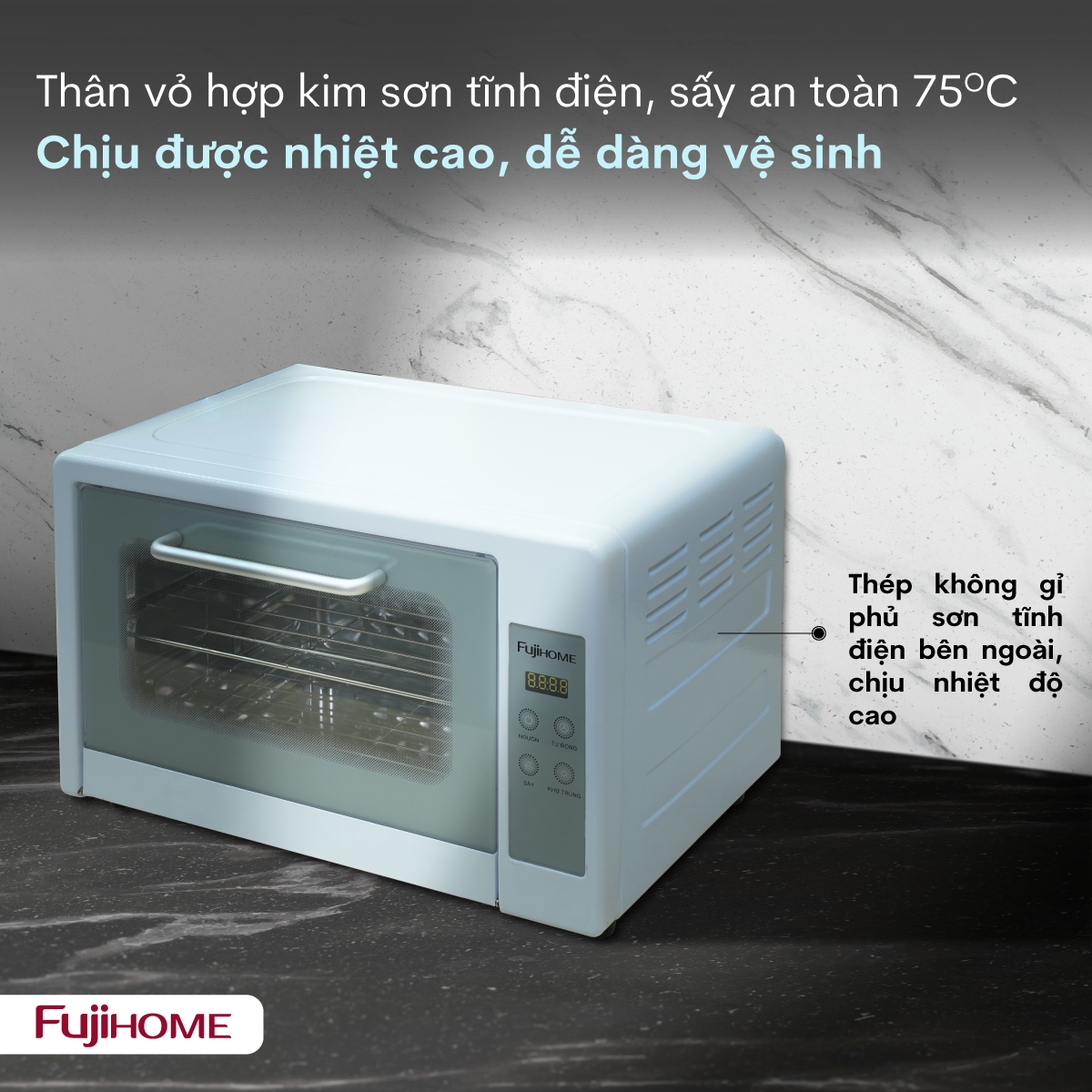 Tủ Sấy Tiệt Trùng Đa Năng Fujihome DD24 2