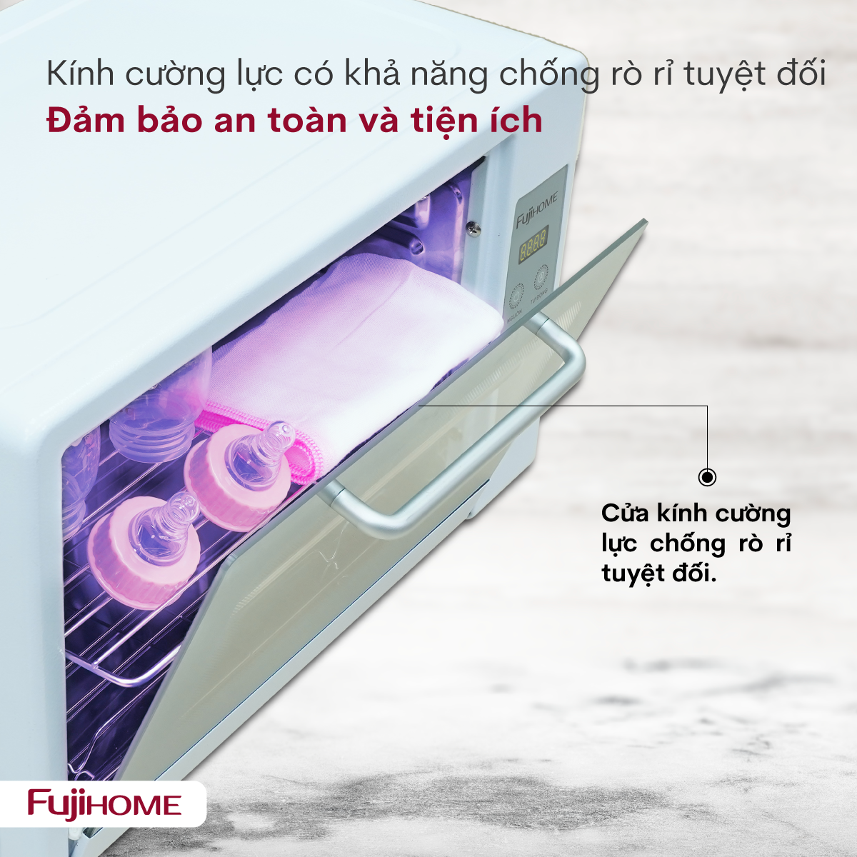 Tủ Sấy Tiệt Trùng Đa Năng Fujihome DD24 5