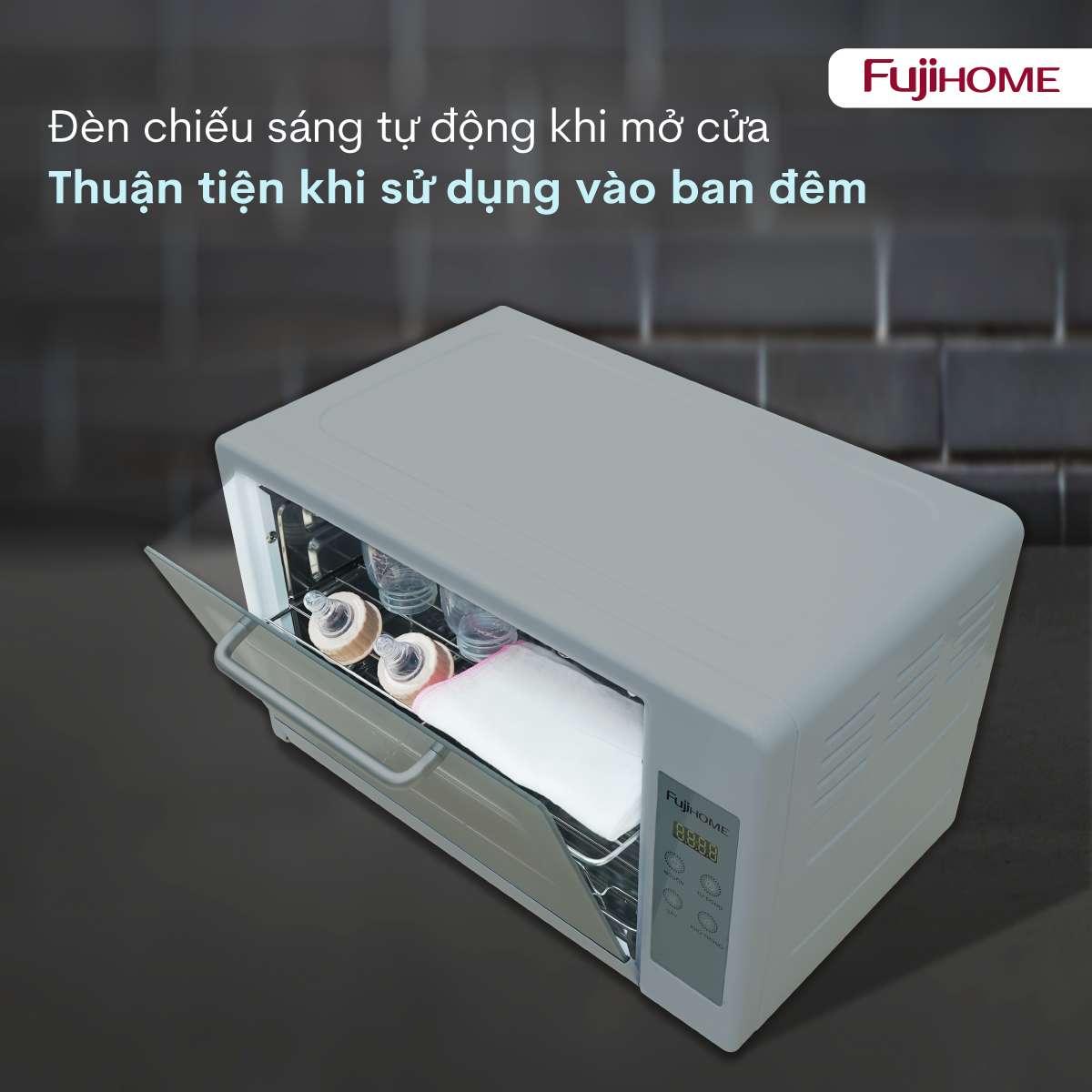 Tủ Sấy Tiệt Trùng Đa Năng Fujihome DD24 6