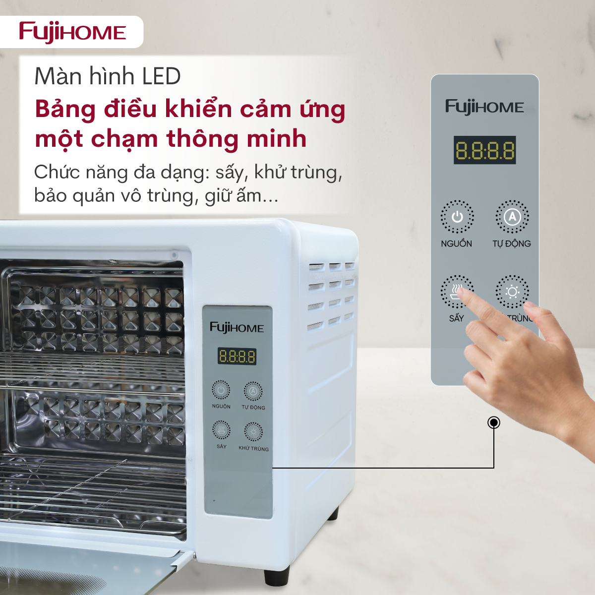 Tủ Sấy Tiệt Trùng Đa Năng Fujihome DD24 7