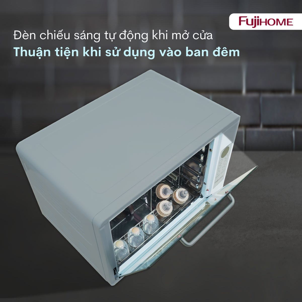 Tủ Sấy Tiệt Trùng Đa Năng Fujihome DD38 7