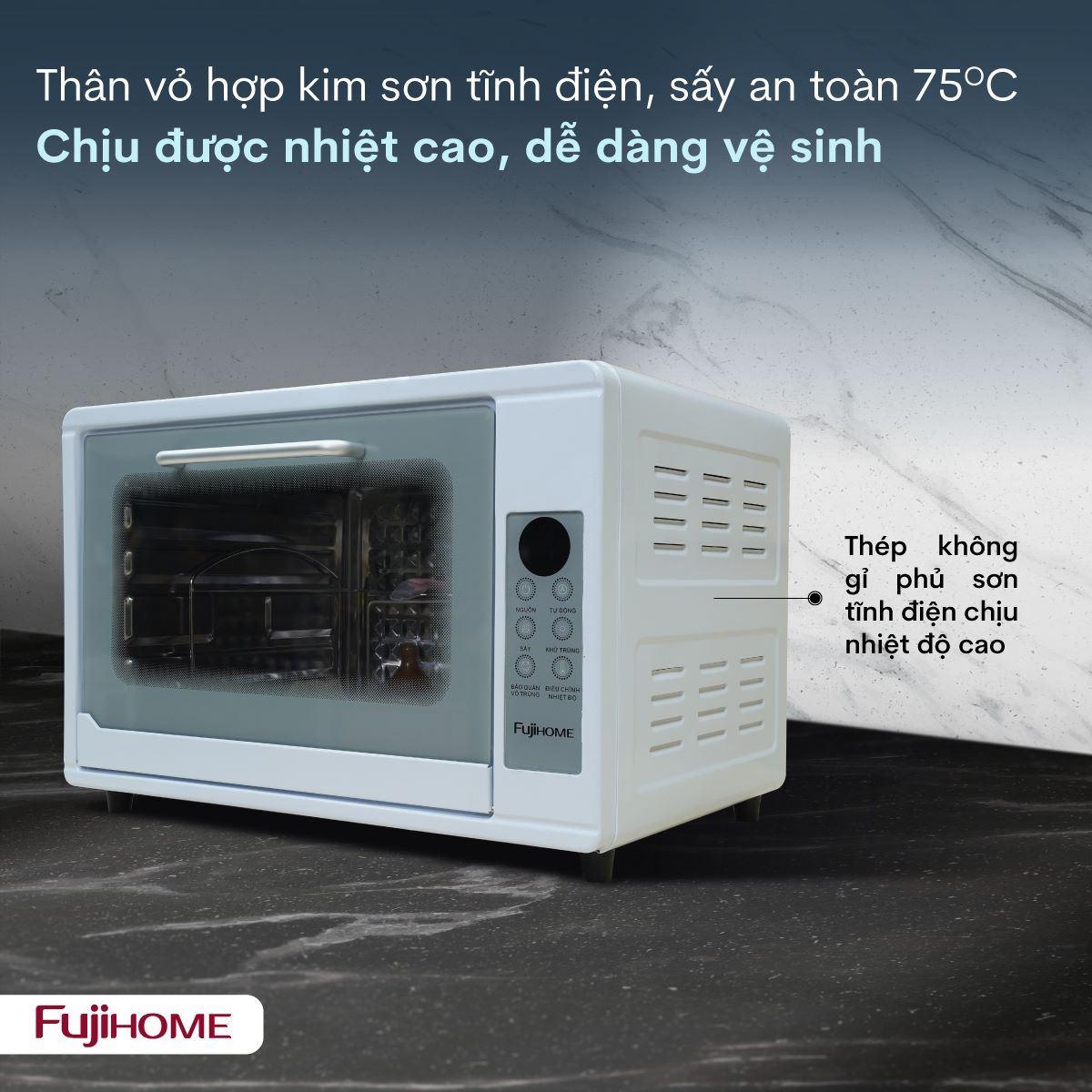 Tủ Sấy Tiệt Trùng Đa Năng Fujihome DD48 1