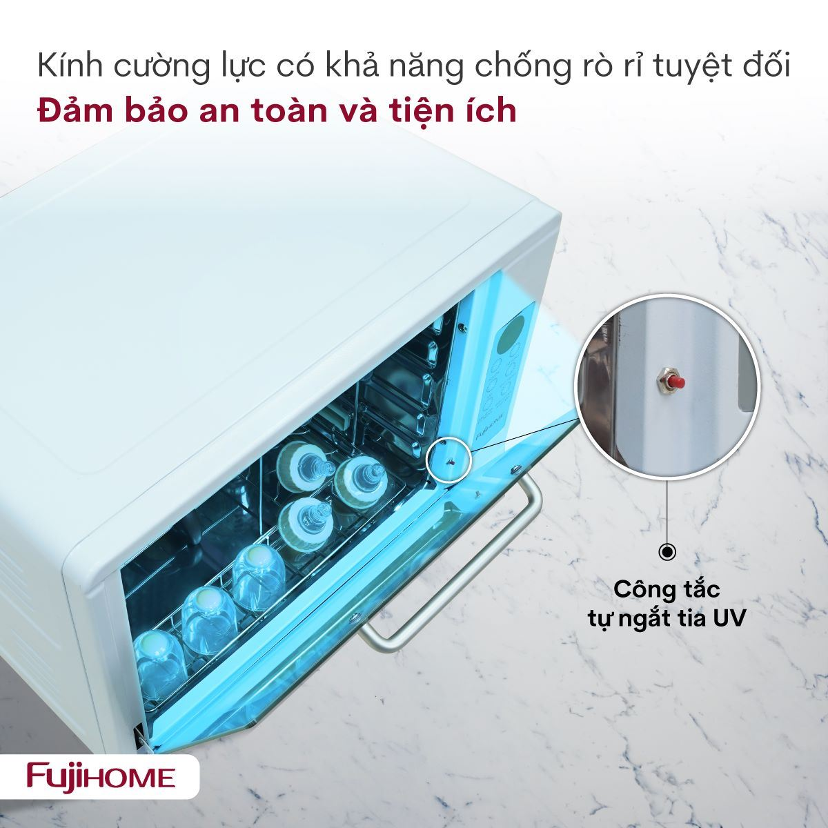 Tủ Sấy Tiệt Trùng Đa Năng Fujihome DD48 7