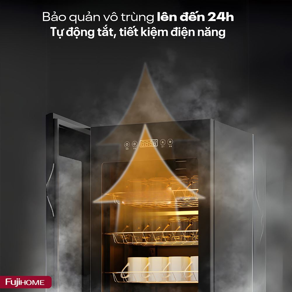 Tủ Sấy Chén Bát Tiệt Trùng Dung Tích Lớn Fujihome DD220 10