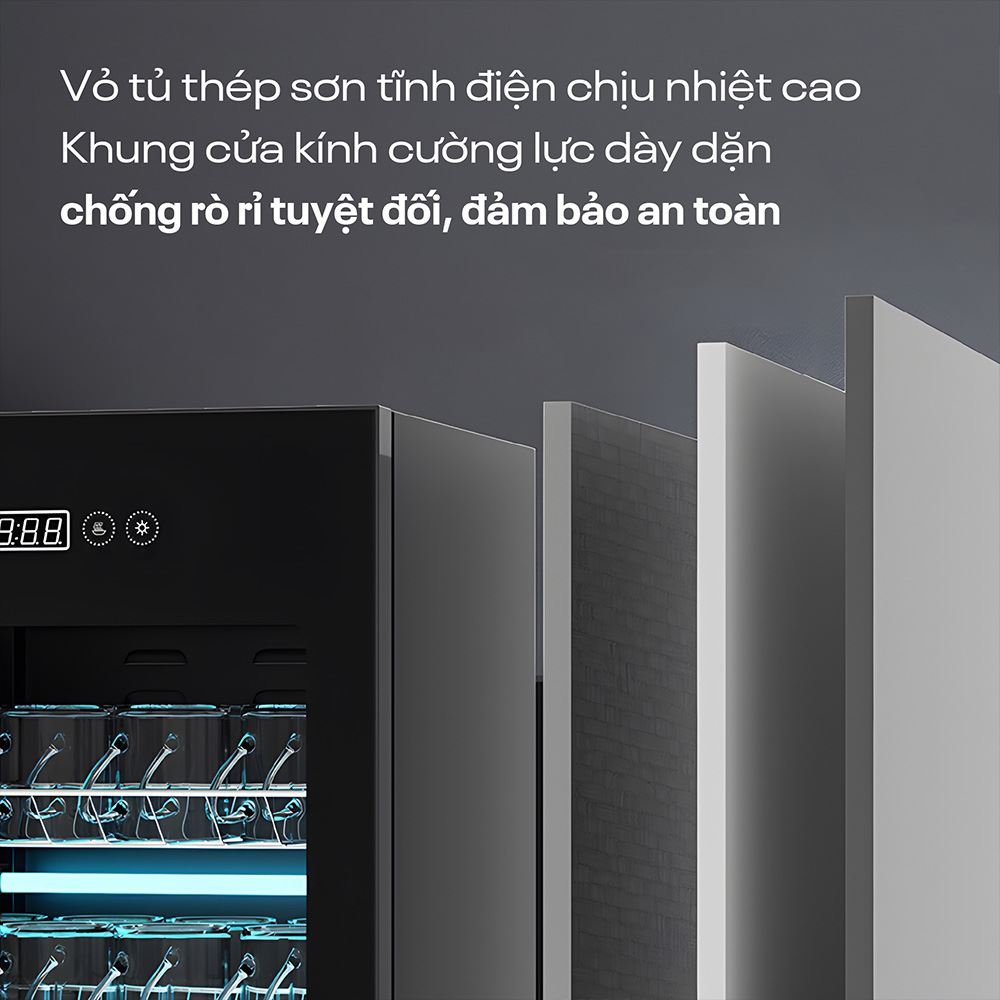 Tủ Sấy Chén Bát Tiệt Trùng Dung Tích Lớn Fujihome DD220 5