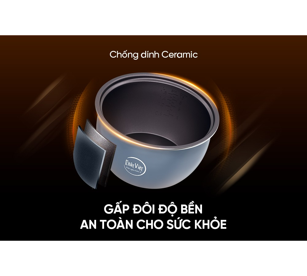 Nồi Cơm Điện Tử Sunhouse SHD8912 1.8 Lít 10