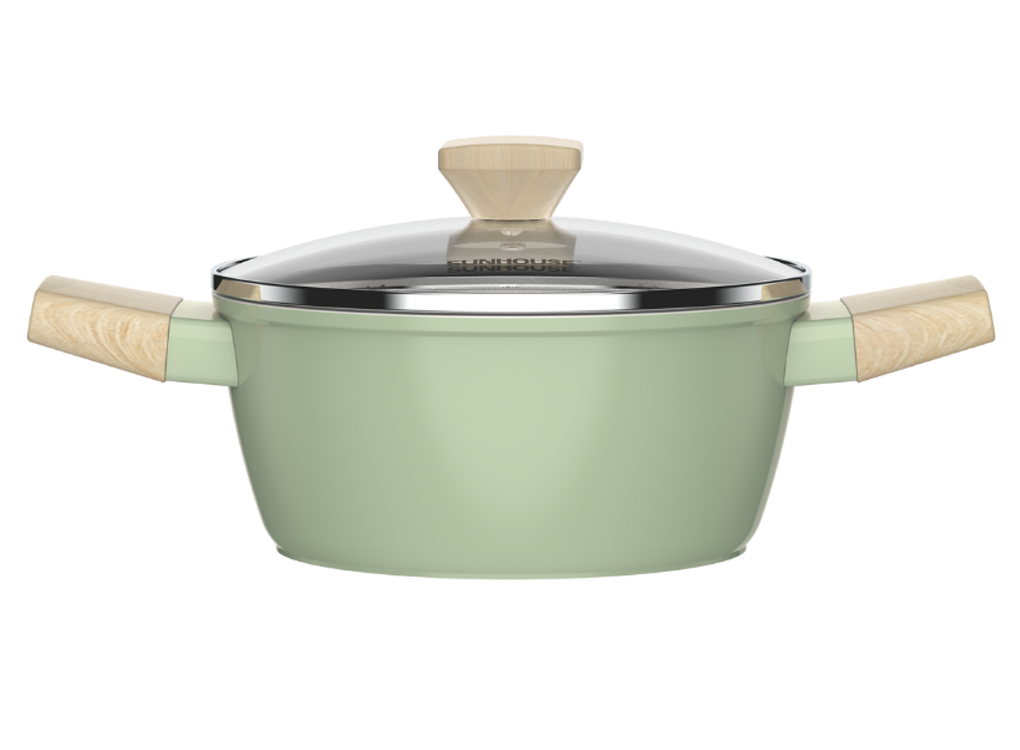 Bộ Nồi Phủ Sứ Nano Đáy Từ Sunhouse Healthy SHG7979MT3 3