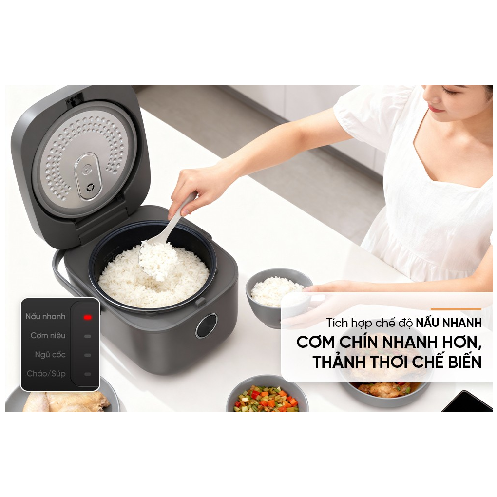 Nồi Cơm Điện Tử 1.8 Lít Sunhouse SHD8923 10