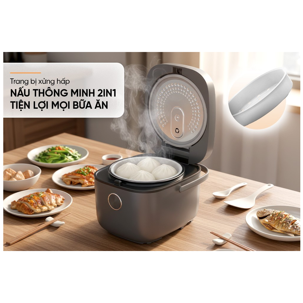 Nồi Cơm Điện Tử 1.8 Lít Sunhouse SHD8923 8