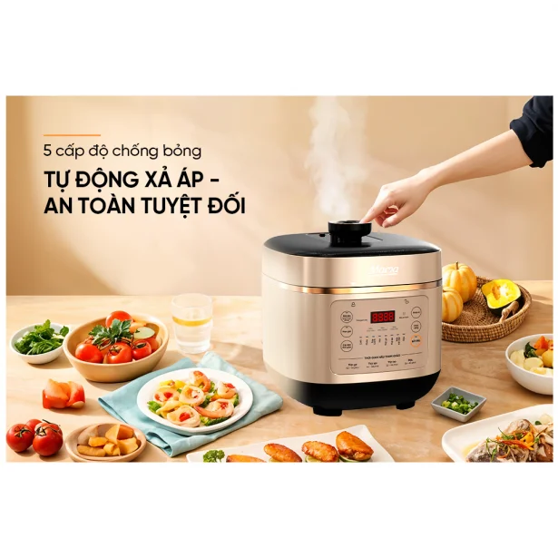 Nồi Áp Suất Điện Tử Đa Năng 6 Lít Sunhouse Mama SHD1670