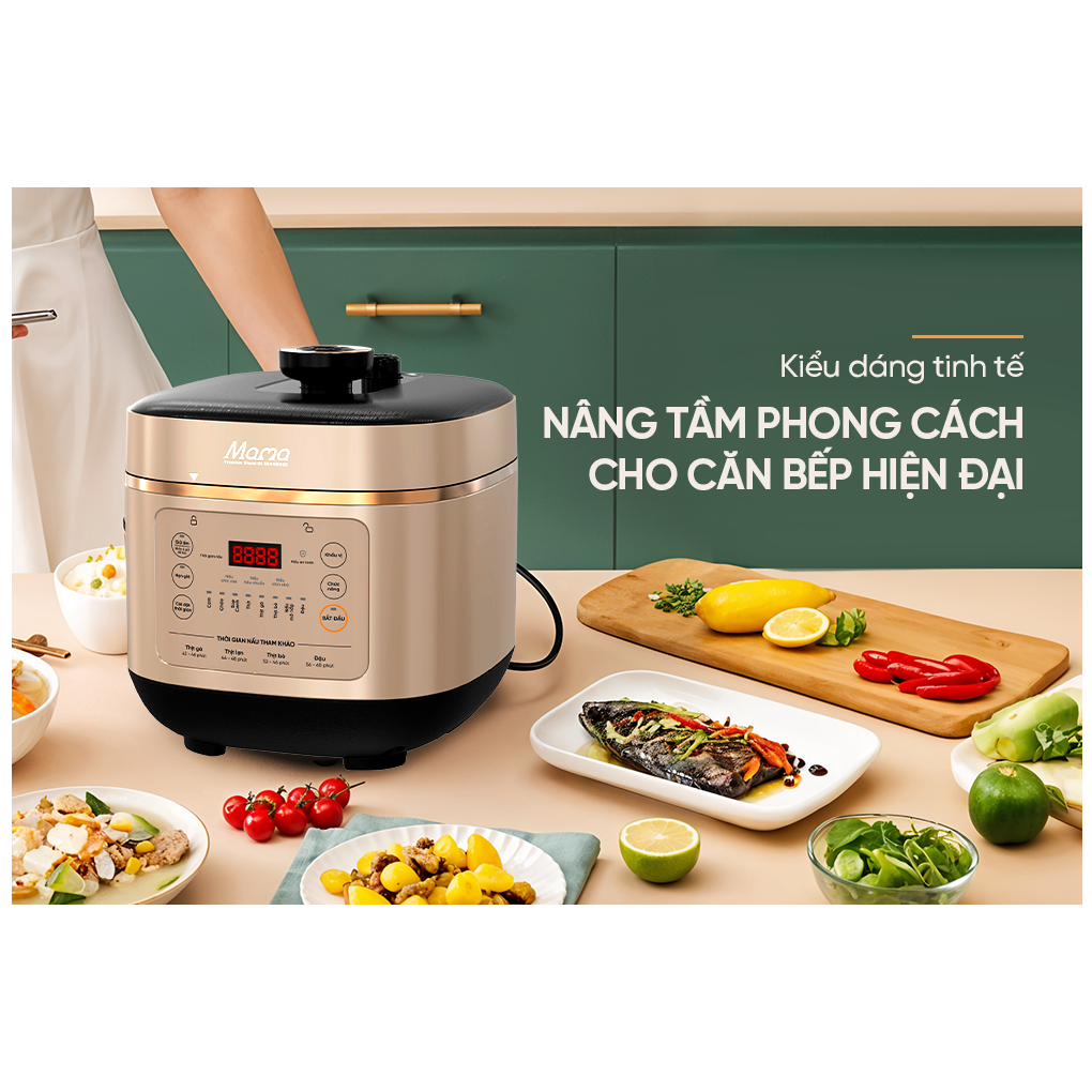 Nồi Áp Suất Điện Tử Đa Năng 6 Lít Sunhouse Mama SHD1670 6
