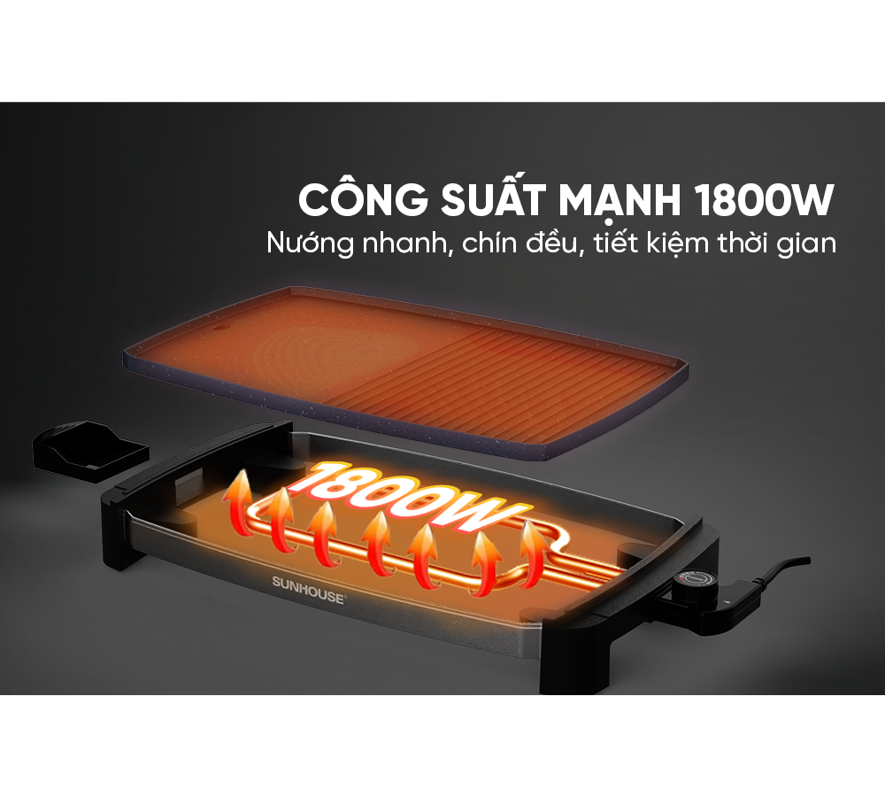 Bếp Nướng Điện Sunhouse SHD4612 8