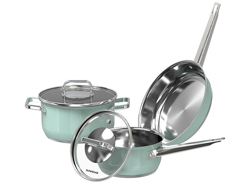 Bộ Nồi Chảo Inox 304 Sunhouse SHG608 0