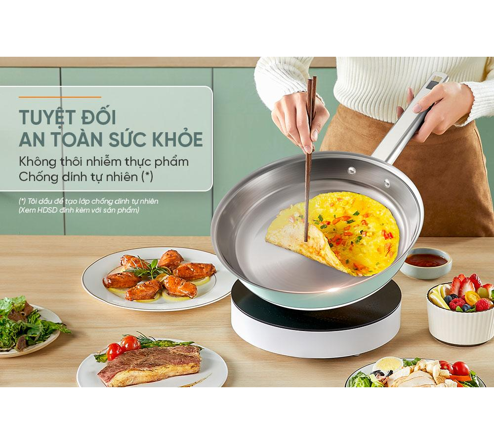 Bộ Nồi Chảo Inox 304 Sunhouse SHG608 12